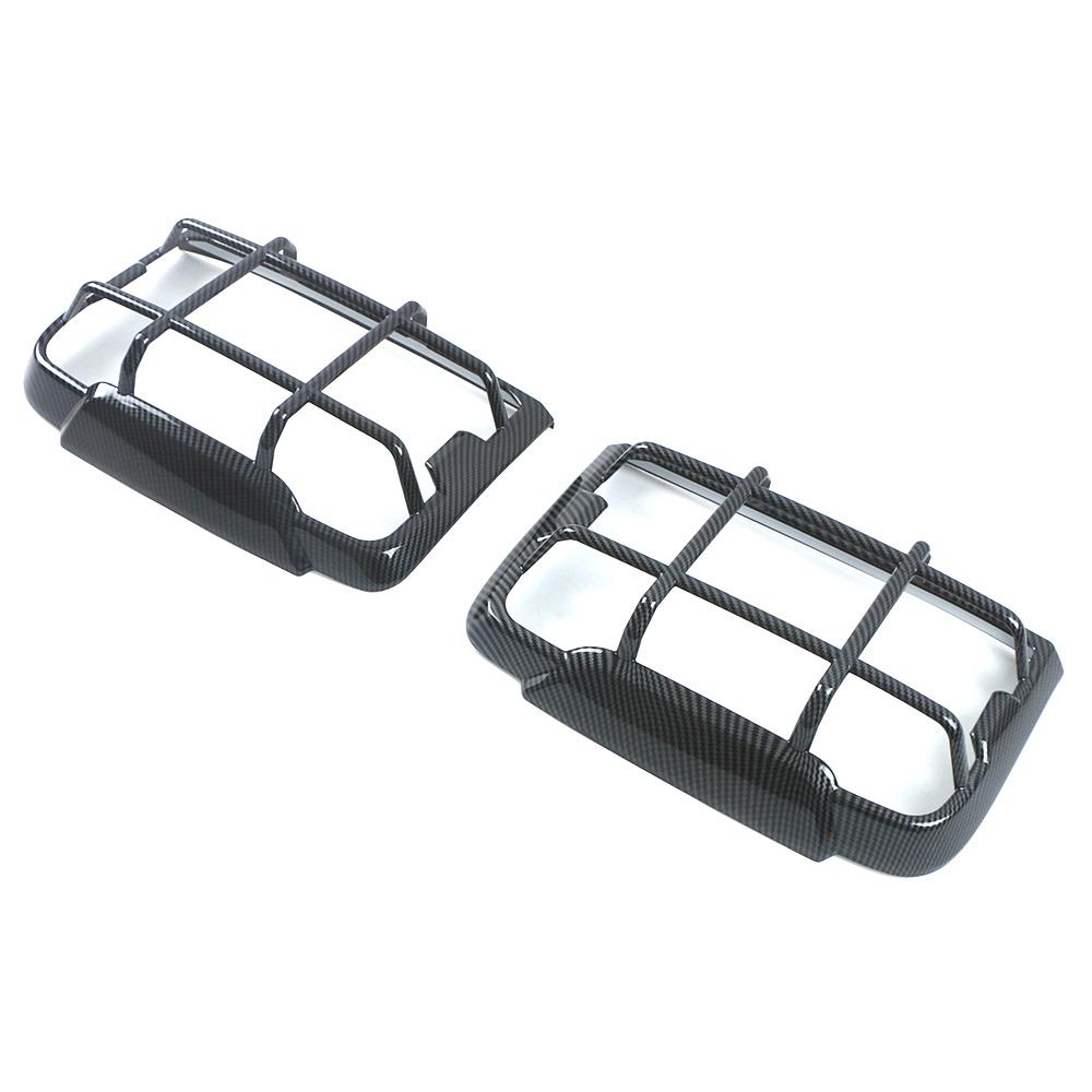 Für GWM Tank 300 2024 2024 Hintere Rücklichtlampe Rahmenabdeckung Zierleiste Chrom Styling Schwarzer Aufkleber Außenzubehör Carbon Umbau