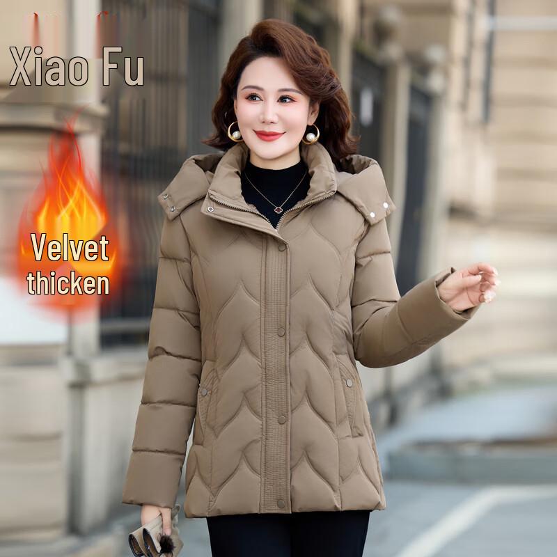 

Женская зимняя куртка средней длины Xiaofu 3XL