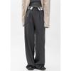2025 Women's High-Waist Wide Leg Trousers: Designer Contrast Color Slim Fit for Spring & Autumn