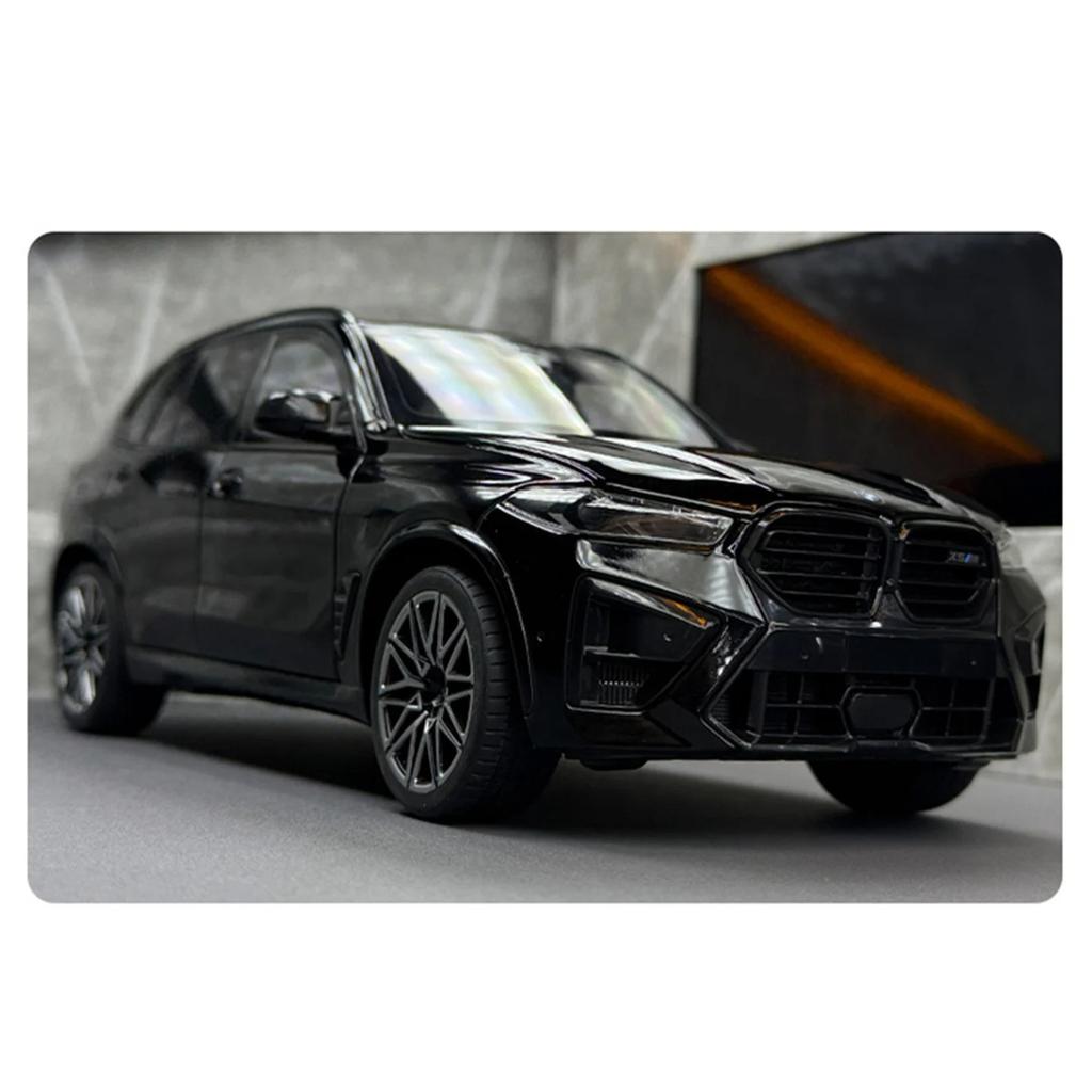 1/18 BMW X5M X5 SUV Slitina Luxy Model Auta Odlitek Kov Off-road Vozidla Model Auta Simulace Zvuku a Světla Dětská Hračka Dárek