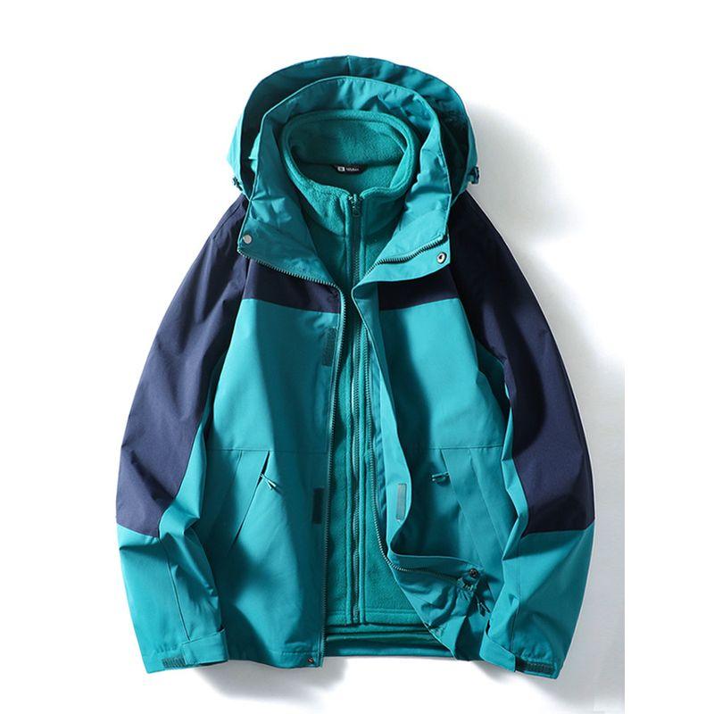 Men's Assault Jacket Fall and Winter Three-in-One Detachable Jacket Windproof Waterproof Windbreaker Export Cattle Goods Outdoor Work Clothes Outwear