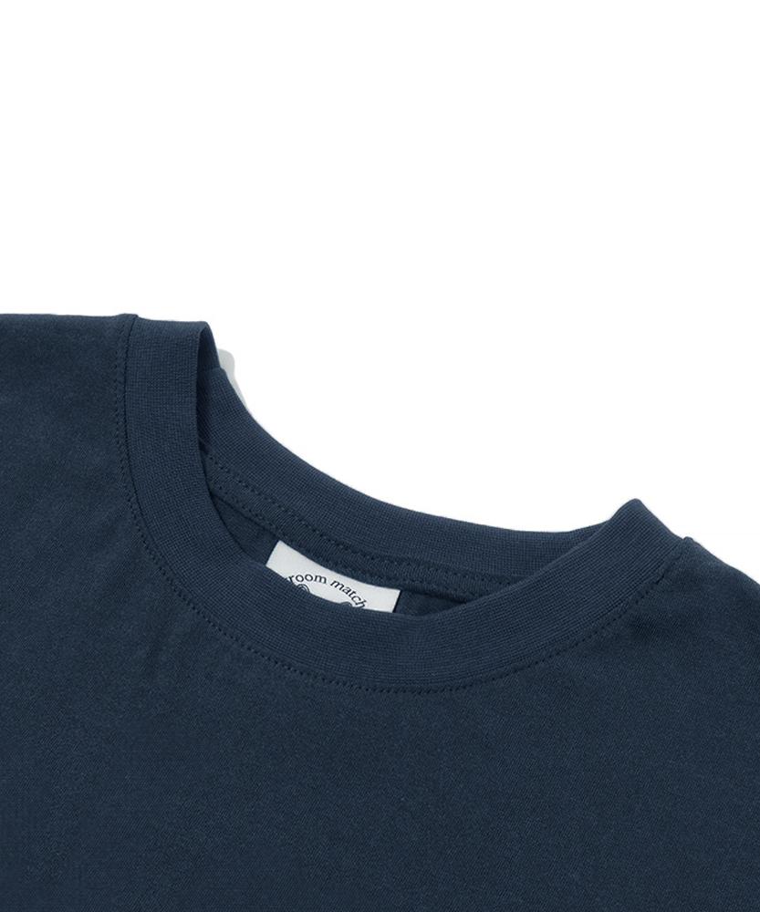 MATCHGLOBE Star Logo Crop Top (Navy)
