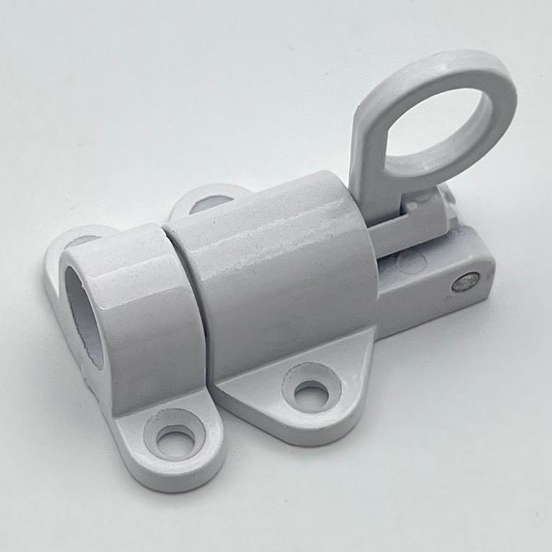 1Pcs Airplane Rebound Pin Door Bolt Latch Automatic Door Spring Bounce Lock Security Pull Ring Anti-Theft Self Closing Latch