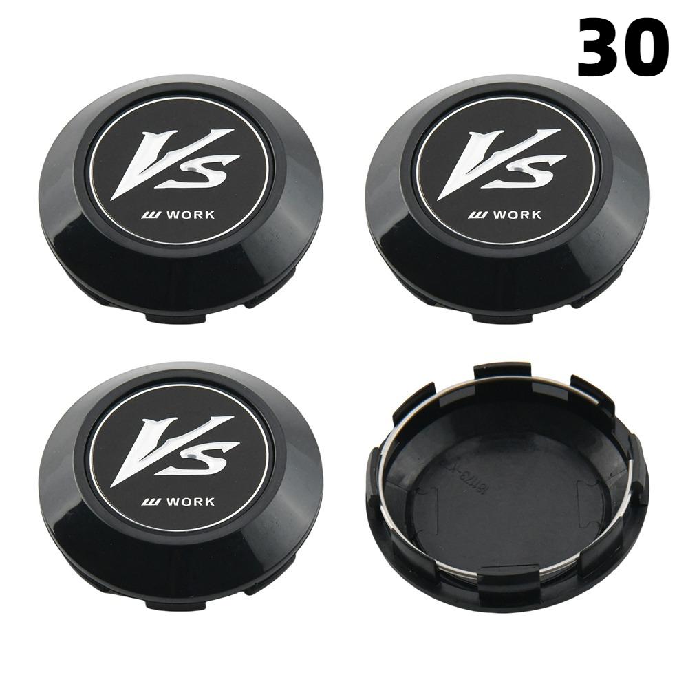 4PCS OD 76MM / ID 72MM Cap For Rims WORK EMOTION EQUIP MEISTER VS Emblem Wheel Center Cap Sport Car Logo Wheel Cover Hub Caps