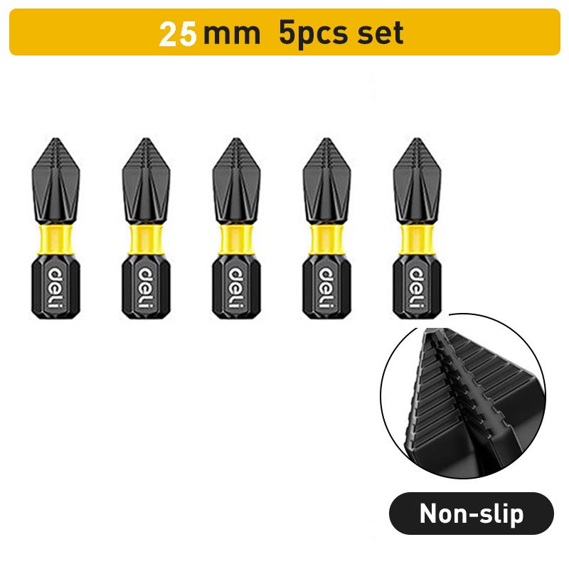 Non-Slip Impact Batch Head Strong Magnetic Cross High Torque Hardness Screw 25/50/65/70/90mm Waterproof Ph2 Screwdriver Bits Set