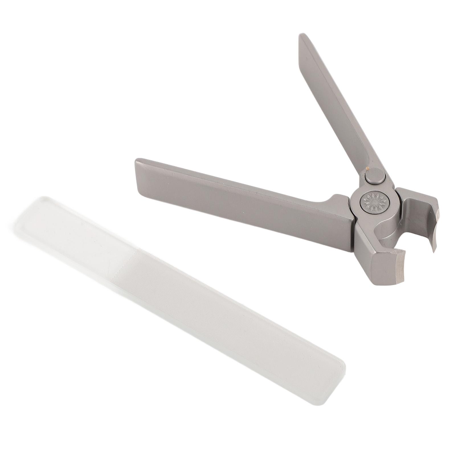 

Nail Clipper Large Opening Nail Cutter Stainless Steel Portable Nail Clipper with Nail File for