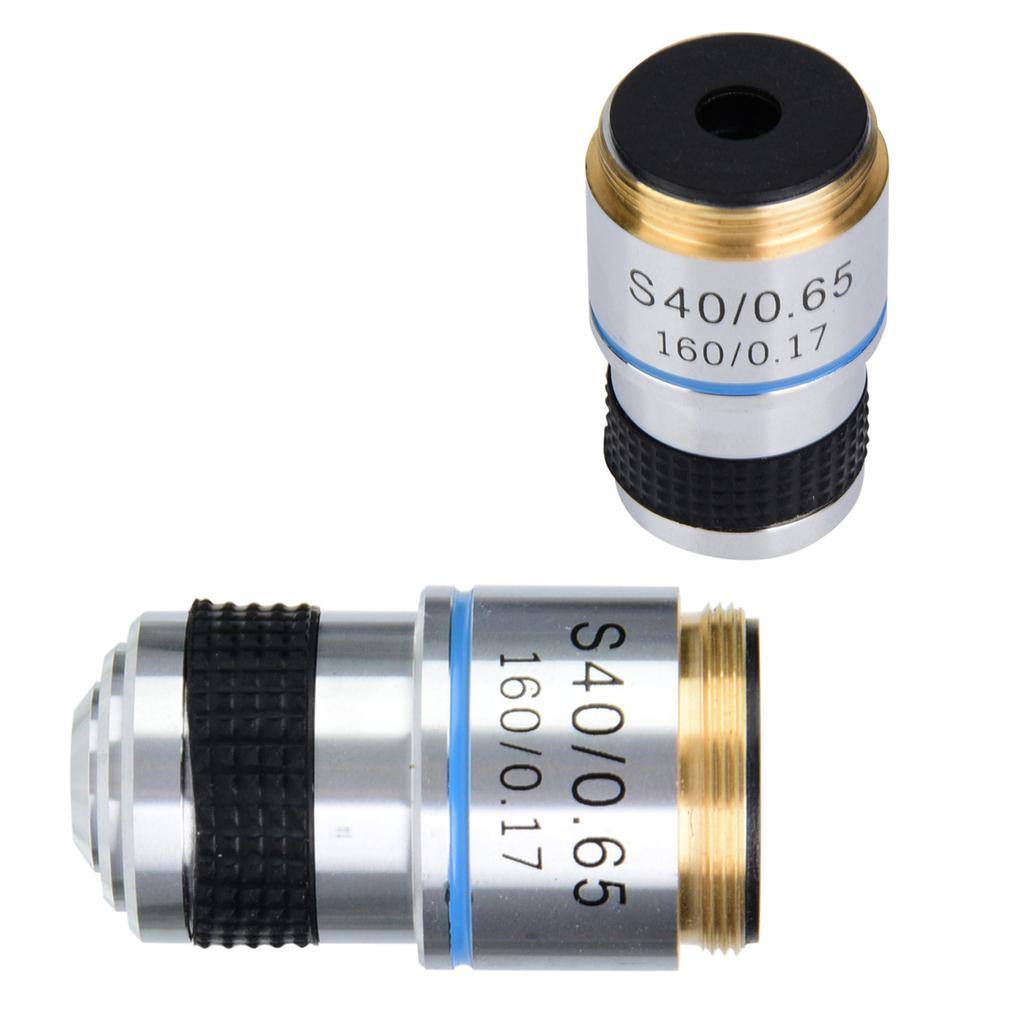 40X 185 Biologisches Mikroskop Achromatische Objektivlinse 160 0.17