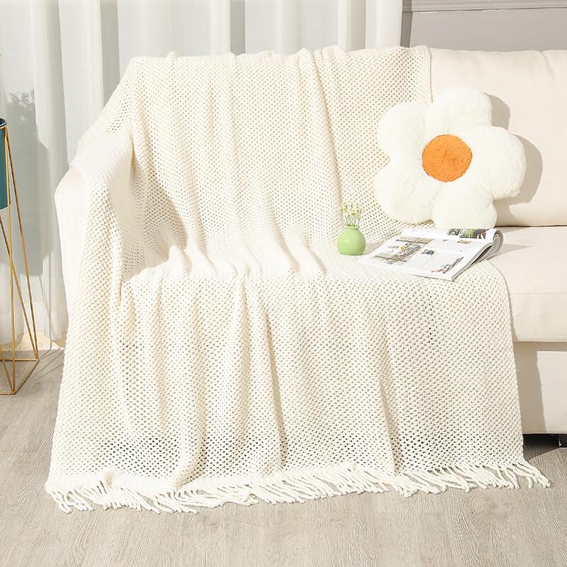 OEING Knitted Nap Throw Blanket 130cm x 180cm