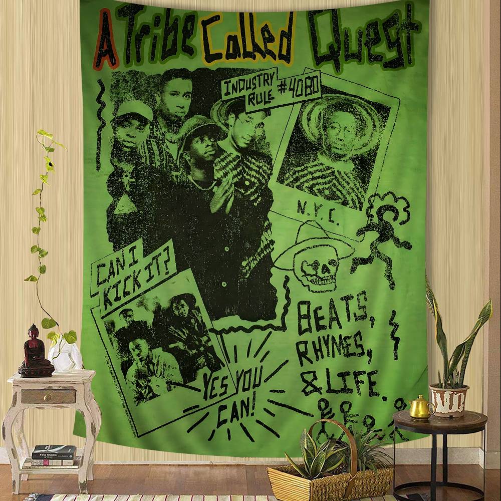 Pop Band A TTribe Called Quest DIY Wall Tapestry Hanging Tarot Hippie Wall Rugs Dorm Home Decor