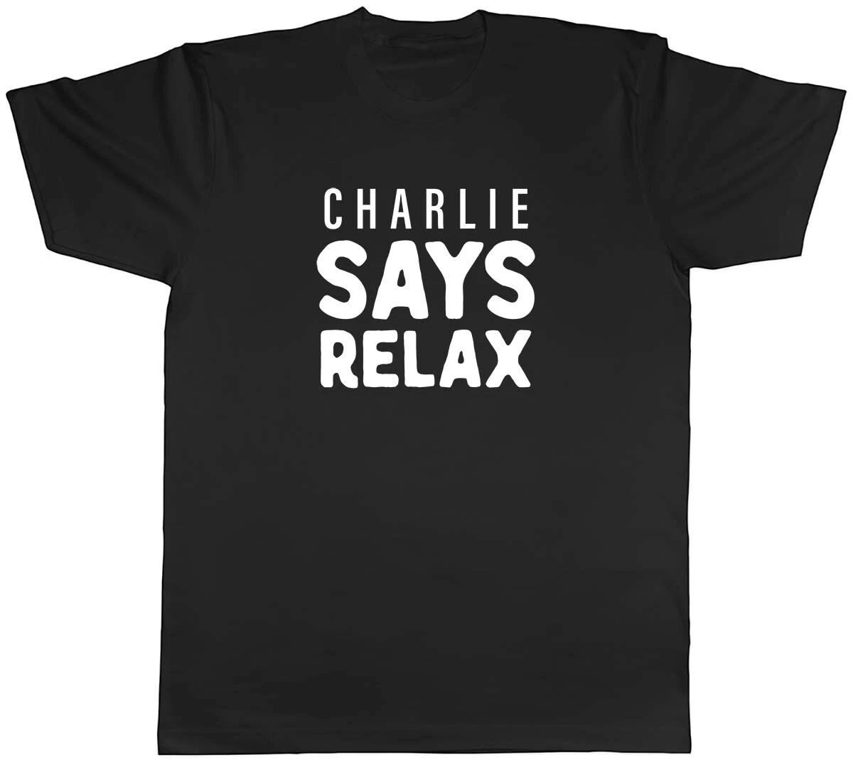 Personalised Says Relax Mens Unisex T-Shirt Tee L