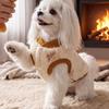 Fashion Warm Thicken Dog Coat Soft Plush Cozy Pet Fleece Coat Thick Fleece with D-ring Two-legged Pet Vest Outdoor Activity
