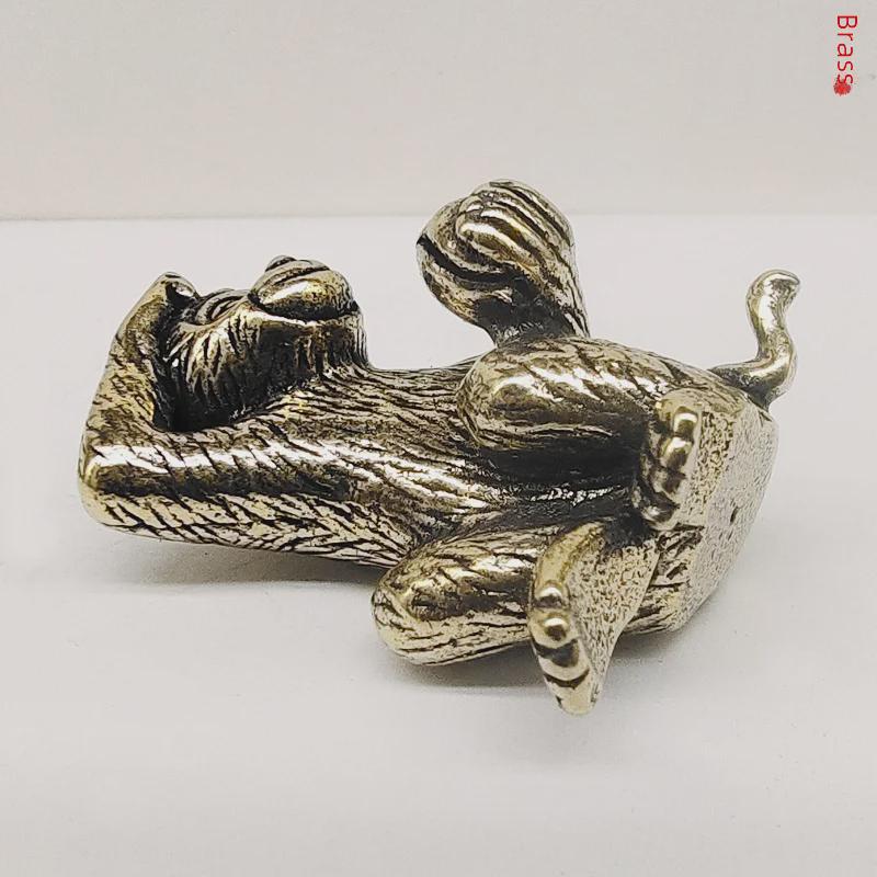 Creative Brass Monkey Zodiac Tea Pet - Personalized Desktop Ornament Gift