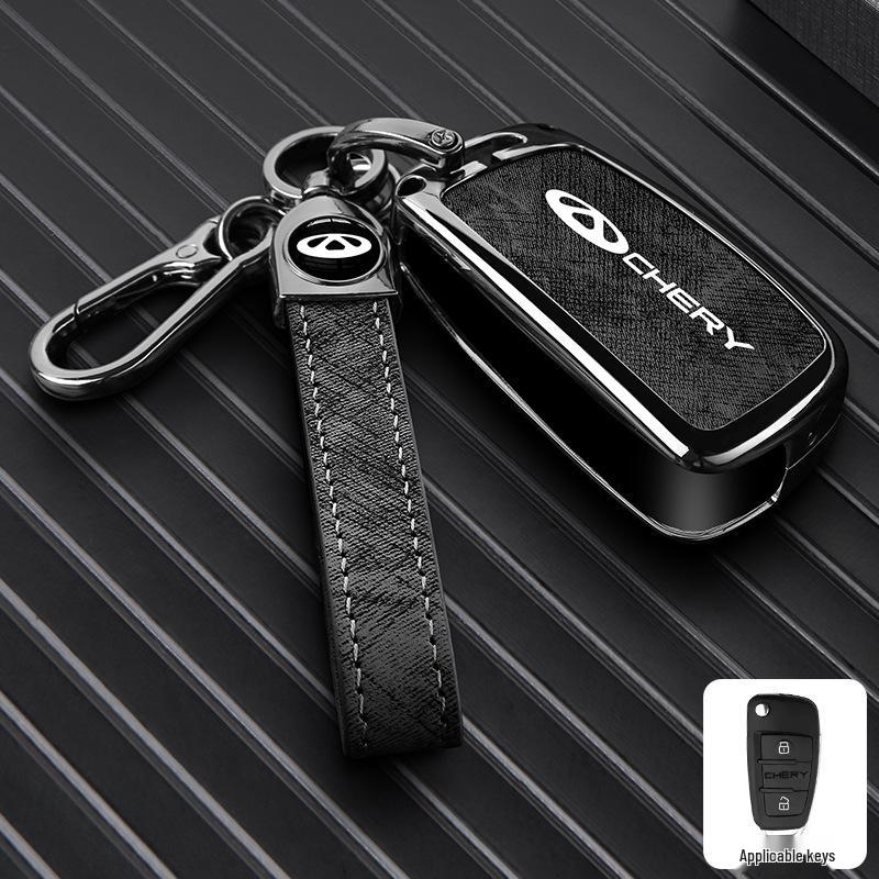 Zinc Alloy Key Shell Covers for Chery, Tiggo 8, 7 Plus - Full Coverage, 5x Anti-Drop Protection