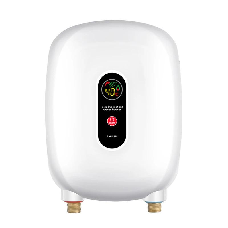 220V Fixed Frequency Water Heater Tankless Instant Water Heater Home Bathroom Kitchen Fast Heating