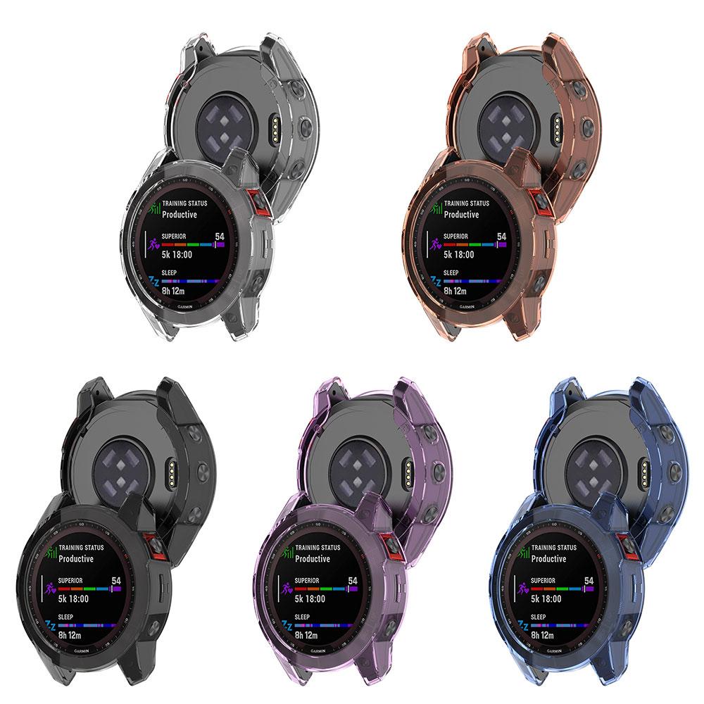 TPU Protective Case For Garmin Fenix 7 7S 7X Pro 6 6S 6X Pro 5X 5 5S Transparent Protector Smartwatch Silicone Bumper Cover