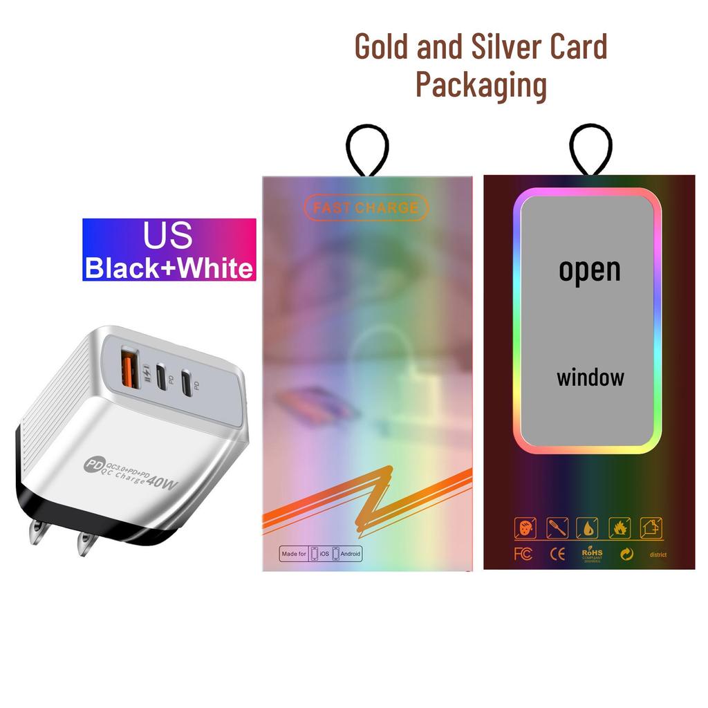 Original Universal Charger: Compatible with EU, US, UK, AU Standards with 1U + 2PD Ports.