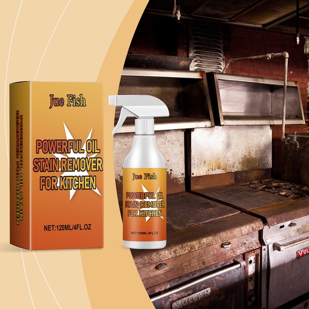 Juefish Kitchen Grease Remover Foaming Kitchen Hood Degreaser Stain Remover Kitchen Cleaner