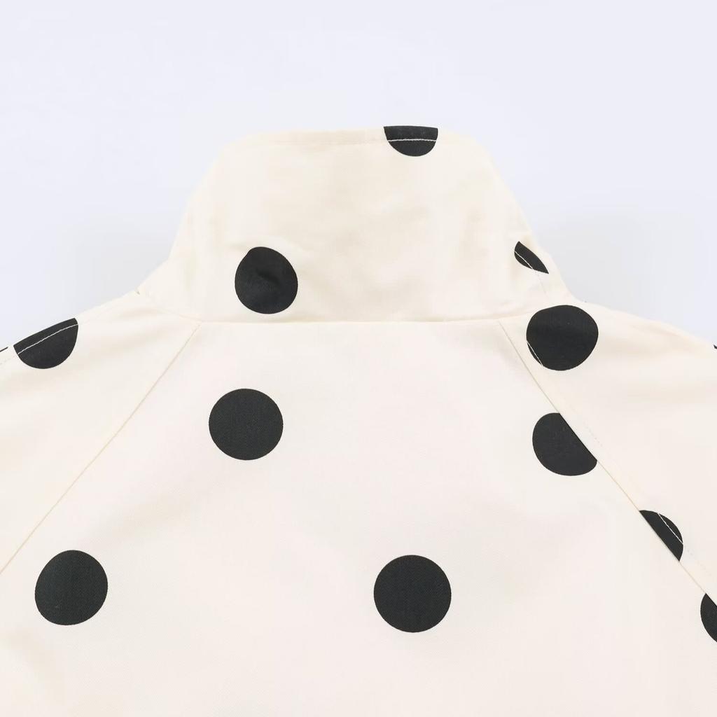 2026 summer new European and American cross-border women's clothing street fashion polka dot bomber jacket w025 12535
