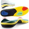 New and Enhanced Shock Absorbing Insoles for Standing Work and Sports. Ergonomic Arch Support with Memory Foam Cushioning for Better Posture, Comfort,