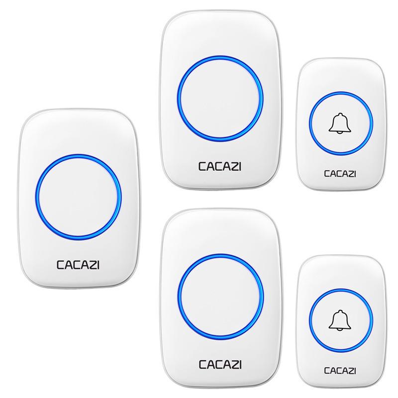 Wireless Waterproof Doorbell with Flash Alert & Elderly Pager - Battery Operated, No Plug Needed