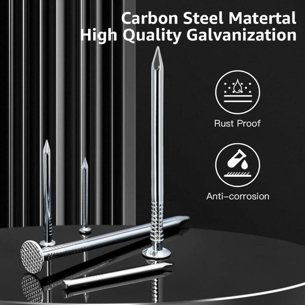 Carbon Steel Concrete Nails High Strength Flat Head Wall Nail for Hanging Pictures Fastener Hardware Cement Wood Nails Pushpin