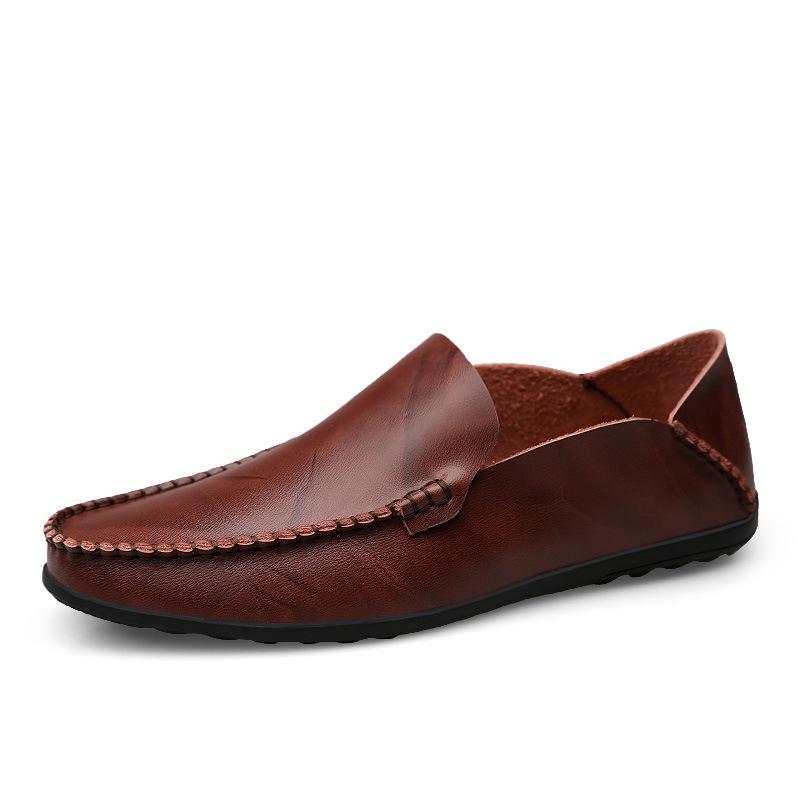Doudou Shoes Single-layer Soft-soled Foot Leather Shoes British Casual Shoes Leather Men