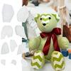1 sada pravítka šablony Memory Bear s různými tvary Vytvořte trvalé vzpomínky s oblečením zesnulého milovaného člověka Kutilská sada pravítka