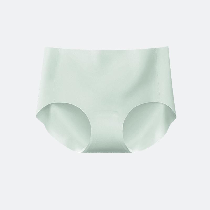 3D Peach Butt Ice Silk Seamless Mid-Rise Panties - Women's Breathable Antibacterial No-Wedgie Underwear