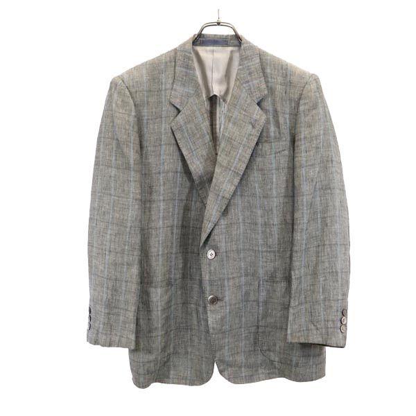 Lanvin Linen Tailored Jacket R48-45 Gray Men's Used