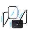 Door Offsides Reflector With Wide Viewing Angle, Quick Installation, Quick Mount Side View Reflector Accessories 2 Pack