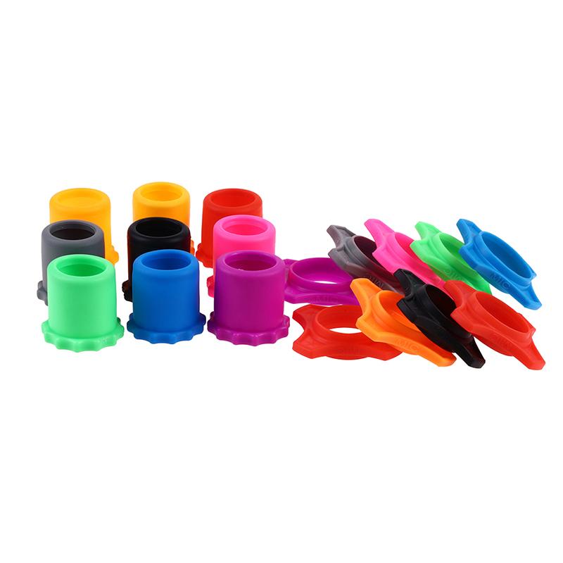 1set Shakeproof Silicone Microphone Holder Anti-Rolling Mic Protection Ring Bottom Rod Sleeve Suitable For Microphone Holder