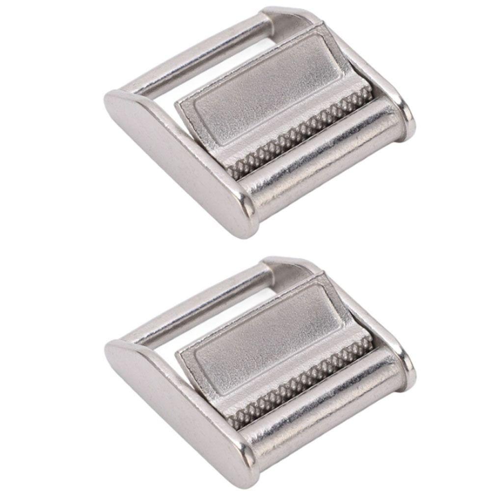 

2 Pcs Stainless Steel Cam Flap Buckle Heavy Duty Cam Buckle Durable Ratchet Tie Down Webbing Strap срібний