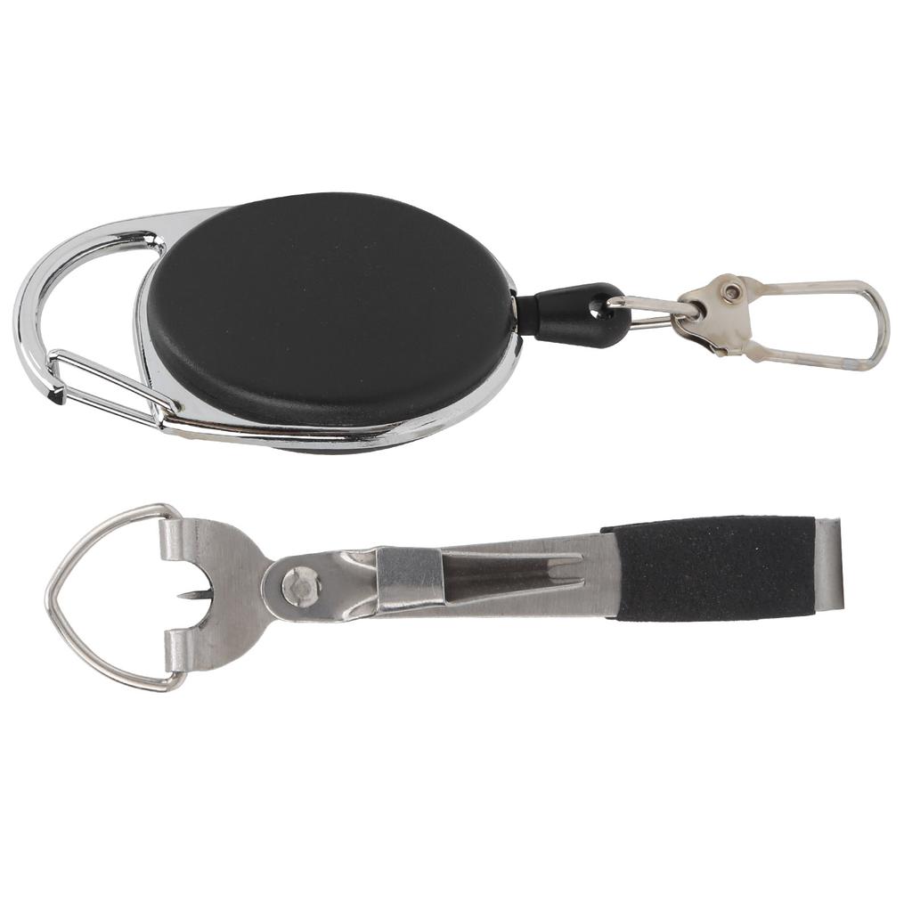 Instrument 3 în 1 din oțel inoxidabil și ABS pentru pescuit cu noduri rapide pentru tuns, cu breloc