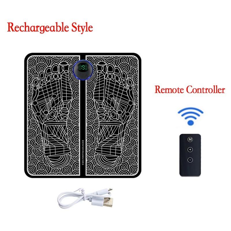 Electric Foot Massager Pad Muscle Massage Relaxation Trainer For Massage Fitness Outdoor Sport Home Family Relax with Remote Control