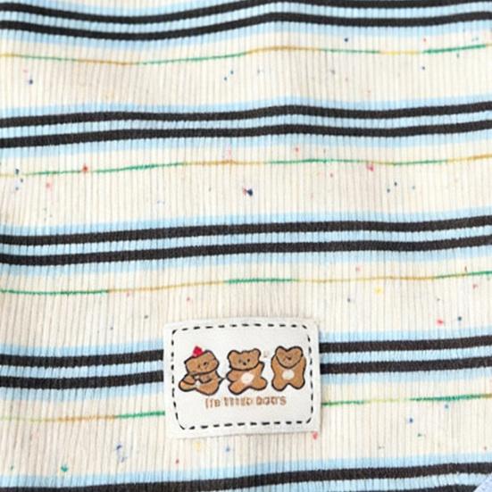 Ribbed Knit Dog Vest Soft Striped Small Puppy T Shirts Summer Sleeveless Breathable Pet Outfits for Small Medium Dogs Cats