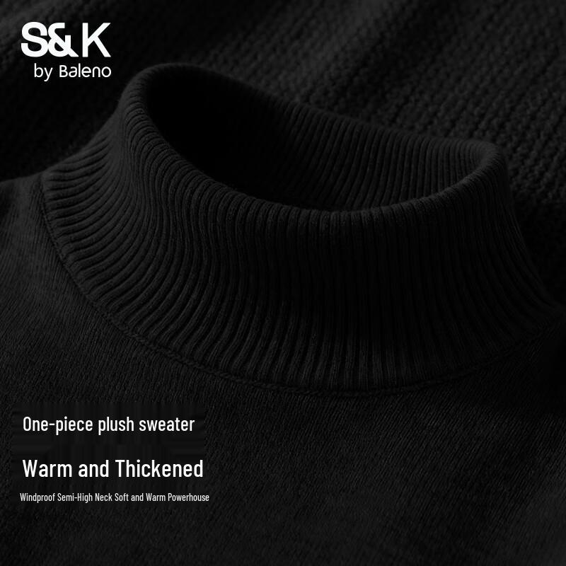 

Baleno S&K Men s Winter Fleece-Lined High-Neck Sweater XL