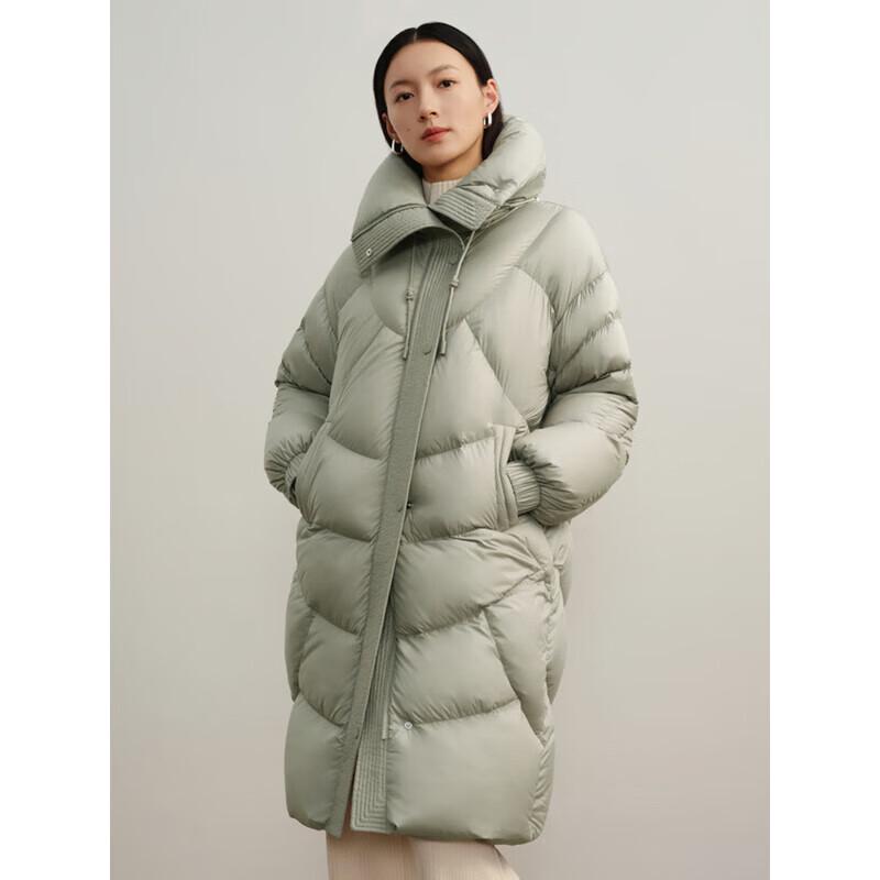 JZ ANNAKOU Light Oxygen Series Women's Puffy Drawstring Long Down Jacket
