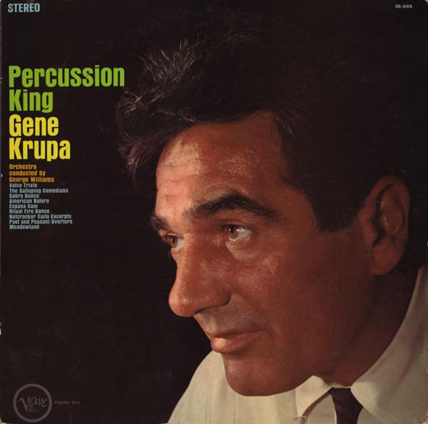 Виниловая пластинка GENE KRUPA Король перкуссии V68414 VERVE 1961 США Джаз Б/у