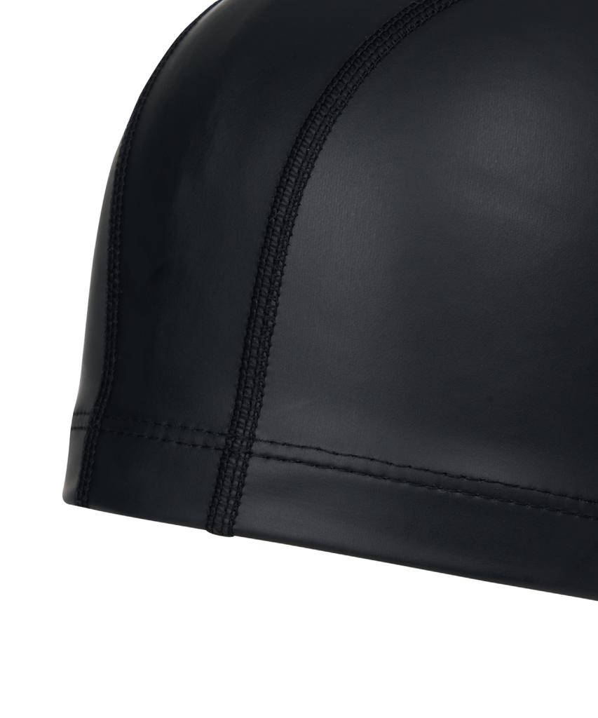 Lenomasuyeongbog Kids' Smile Face Pu Swim Cap Black Ro-Rc2E055-Bk