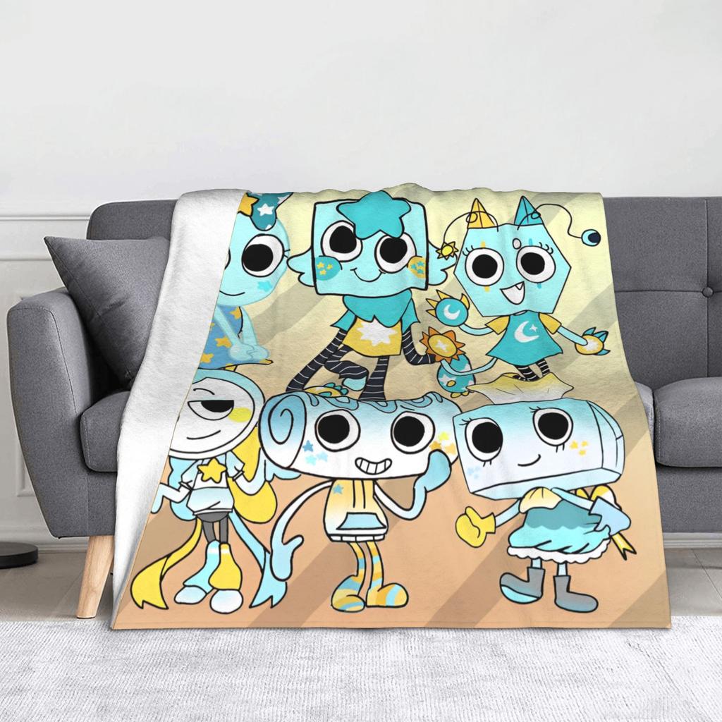 Dandys World Cartoon Fuzzy Blanket Horror Game Awesome Throw Blankets for  Sofa Bedding Lounge 150*125cm Quilt