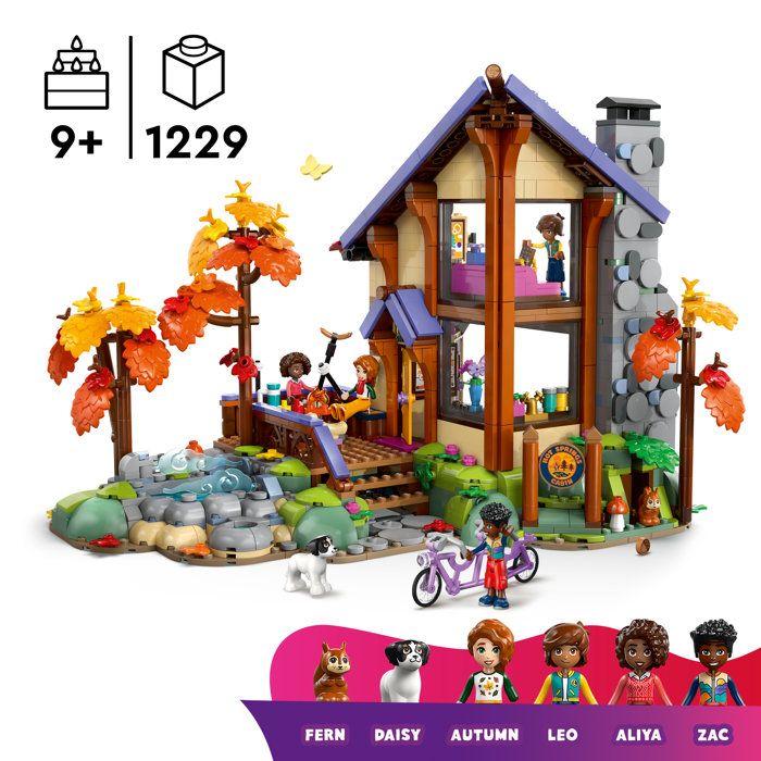 LEGO Friends 42705 La Cabane Chaleureuse dans la Foret - Jeu des 9 ans - Maison Miniature