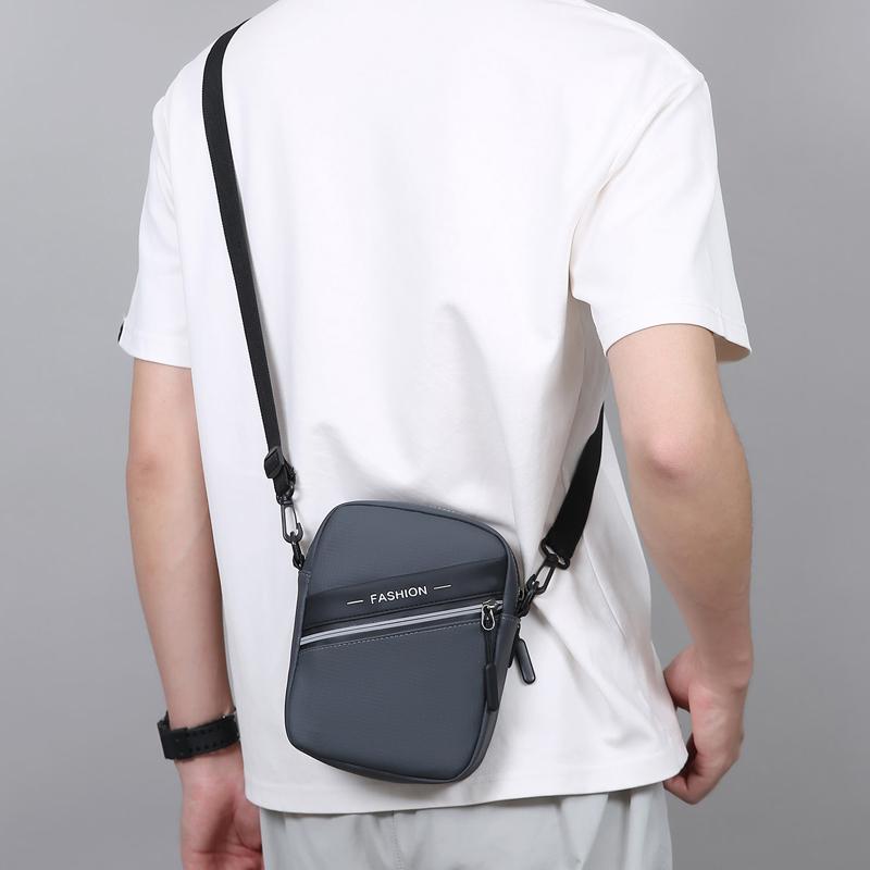 2025 New Men's Crossbody Bag Lightweight Commuting To Work Multi-layer Shoulder Bag Simple Fashion Men's Bag