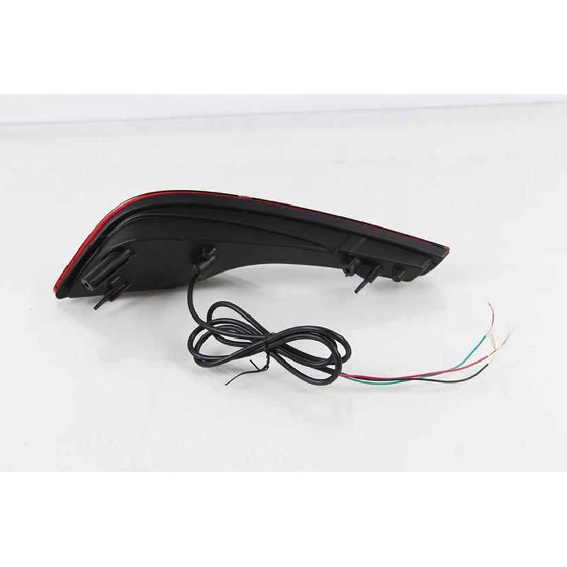 Car Flashing 2PCS Red Lens LED Rear Bumper Reflector Lamp Tail Brake Light Fog Lamp for Honda CRV CR-V 2017 2018
