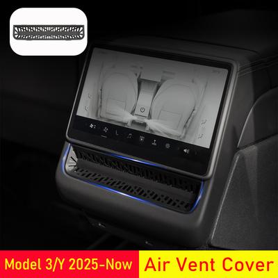 Rear Condition Air Vent Outlet Cover Air Flow Vent Grille Protection Compatible with 2025 2026 Tesla Model Y Juniper Accessories