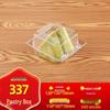 DYMAYKI Disposable Plastic Cookie Cake Boxes, 100 Pcs