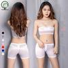 Lust's Temptation See-Through High Elastic Zipper Lingerie Shorts