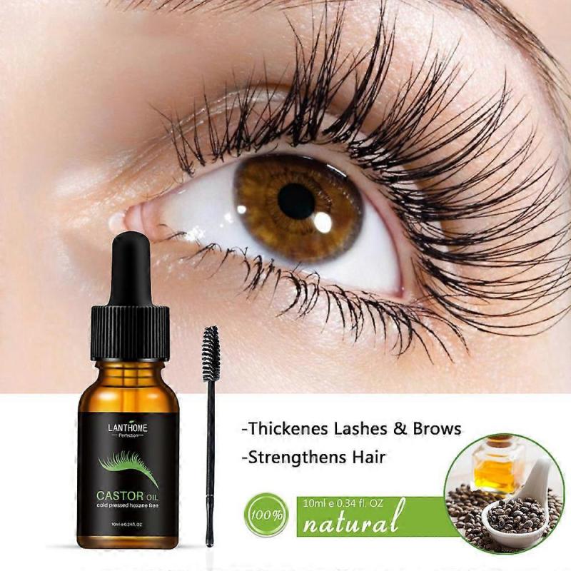 100% Pure Organic Castor Oil for Eyelashes Eyebrows Hair Growth Body Care Oil