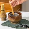 5-8pcs INS coarse pottery gradual change color tea stand matcha bowl set to order tea retro Matcha whisk set of tea tools