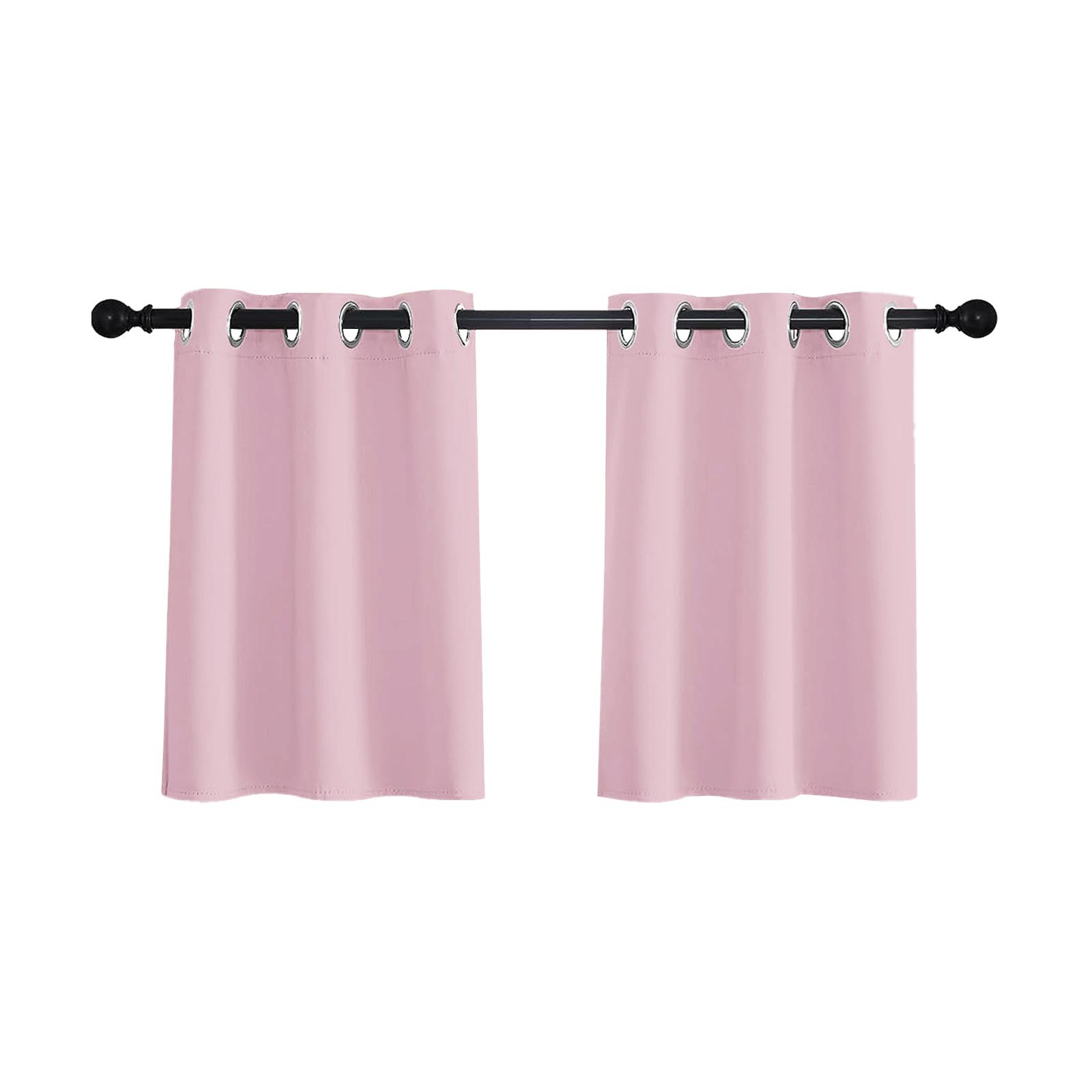 

Кухонные затемняющие оконные шторы с термоизоляцией, короткие шторы для спальни, гостиной, домашнего декора, люверсы сверху, маленькие шторы W85xH61cm