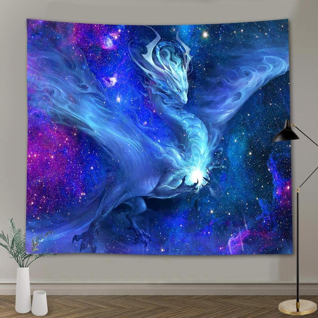 FEASRT Fantasy Dragon Tapestry Galaxy Tapestry Wall Art Decor for Bedroom Living Room Apartment Dorm Decorations Wall Hanging Tapestries 60x40 Inch